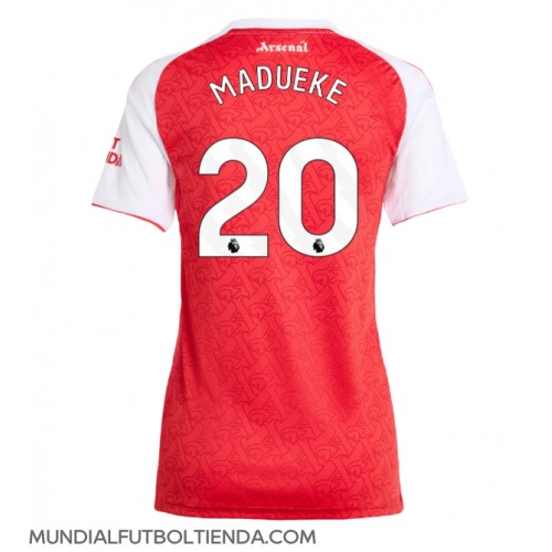 Camiseta Arsenal Noni Madueke #20 Primera Equipación Replica 2025-26 para mujer mangas cortas Camiseta Arsenal Noni Madueke #20 Primera Equipación Replica 2025-26 para mujer mangas cortas